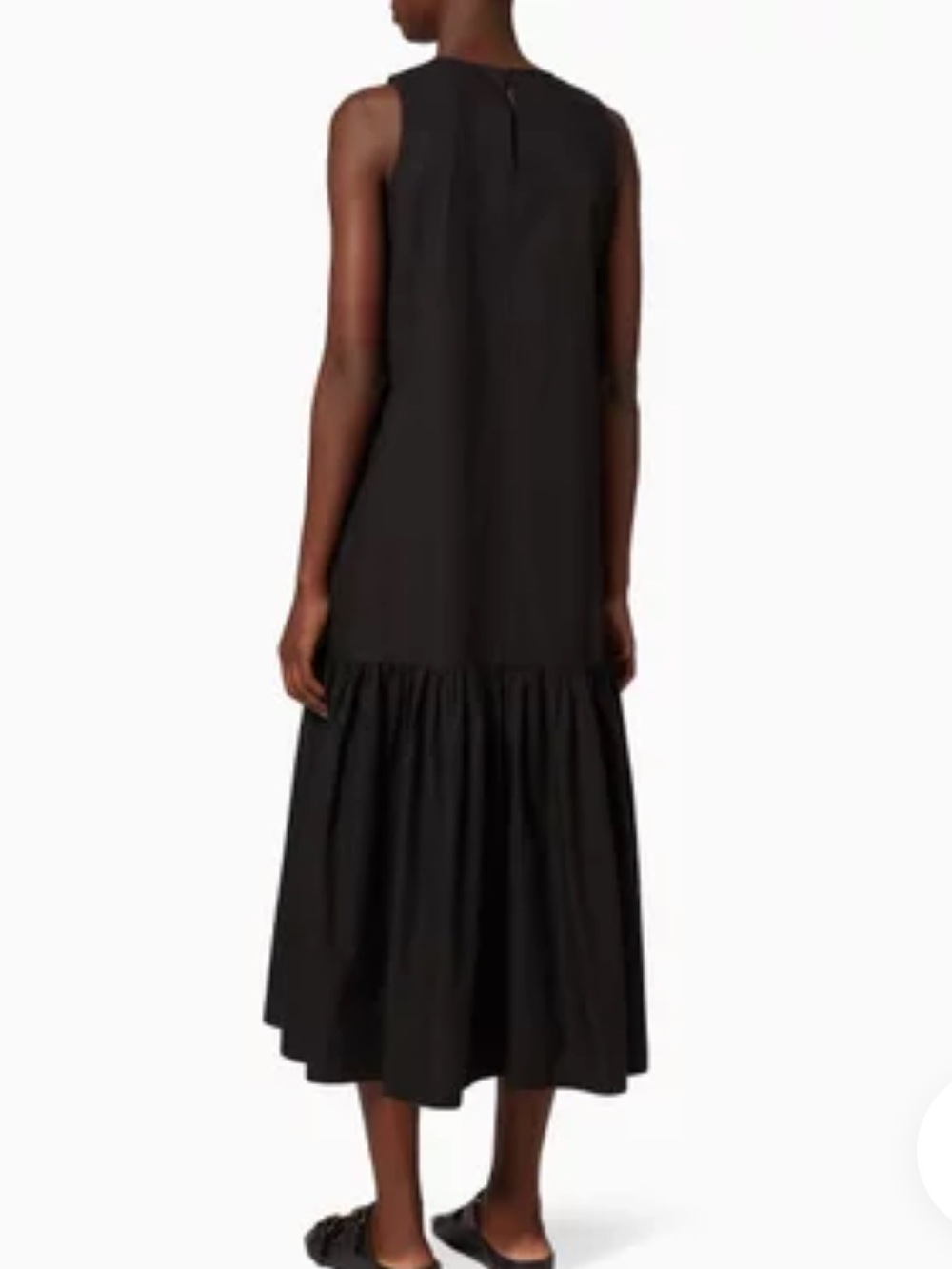 Frankie Shop Loulou Flouncy Hem Midi Dress in Black SZ XS EUC - Picture 2 of 5